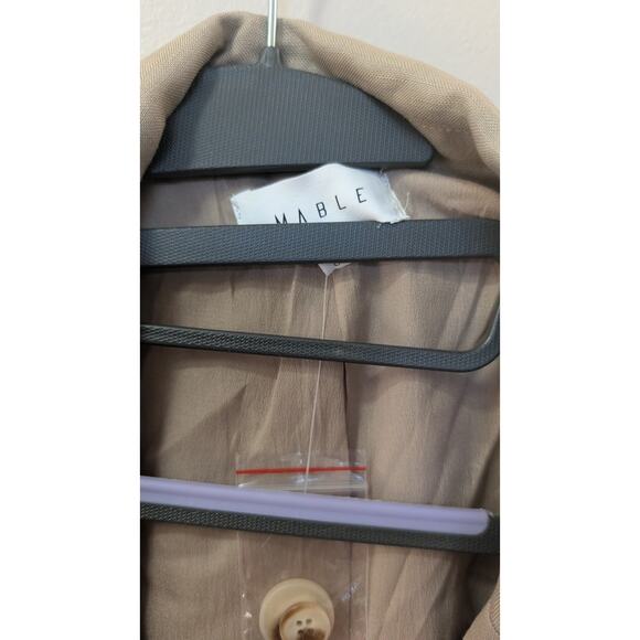 Mable Linen-Blend Tan Blazer Jacket – Women’s Medium – New/Never Worn - Picture 3 of 5